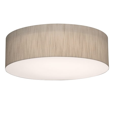 Anton 15'' Flush Mount - Jute Shade